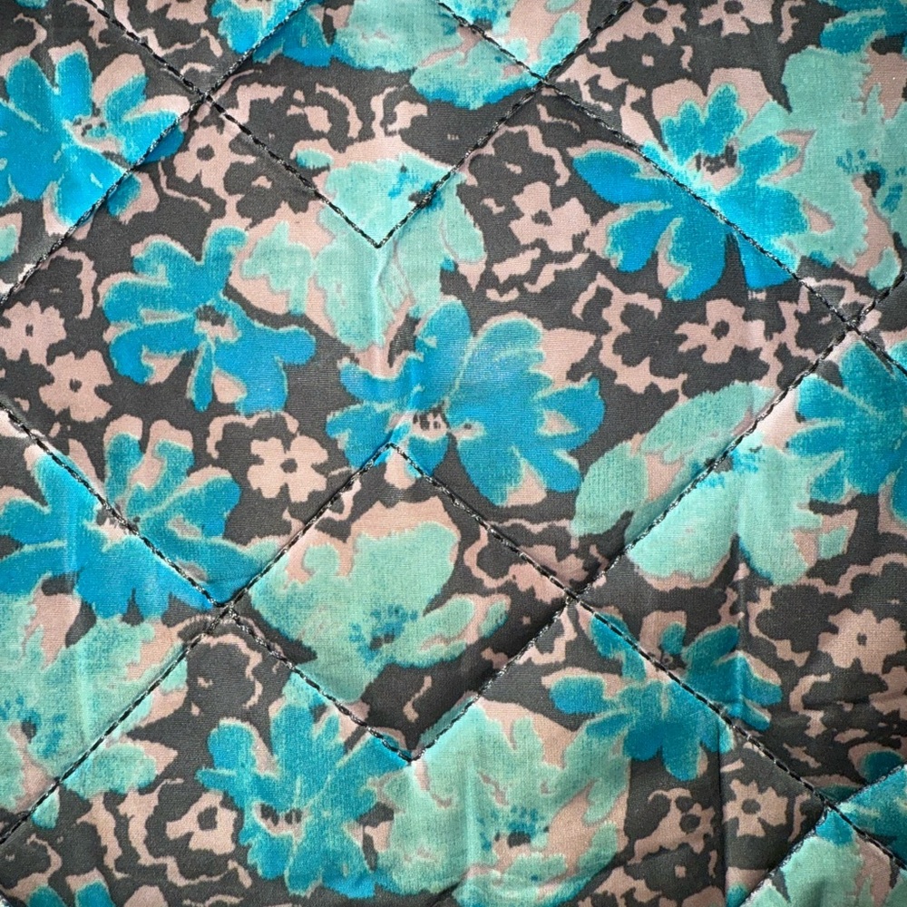 Marc Jacob’s Natasha Blue Floral Quilted Crossbody Bag - Picture 4 of 5